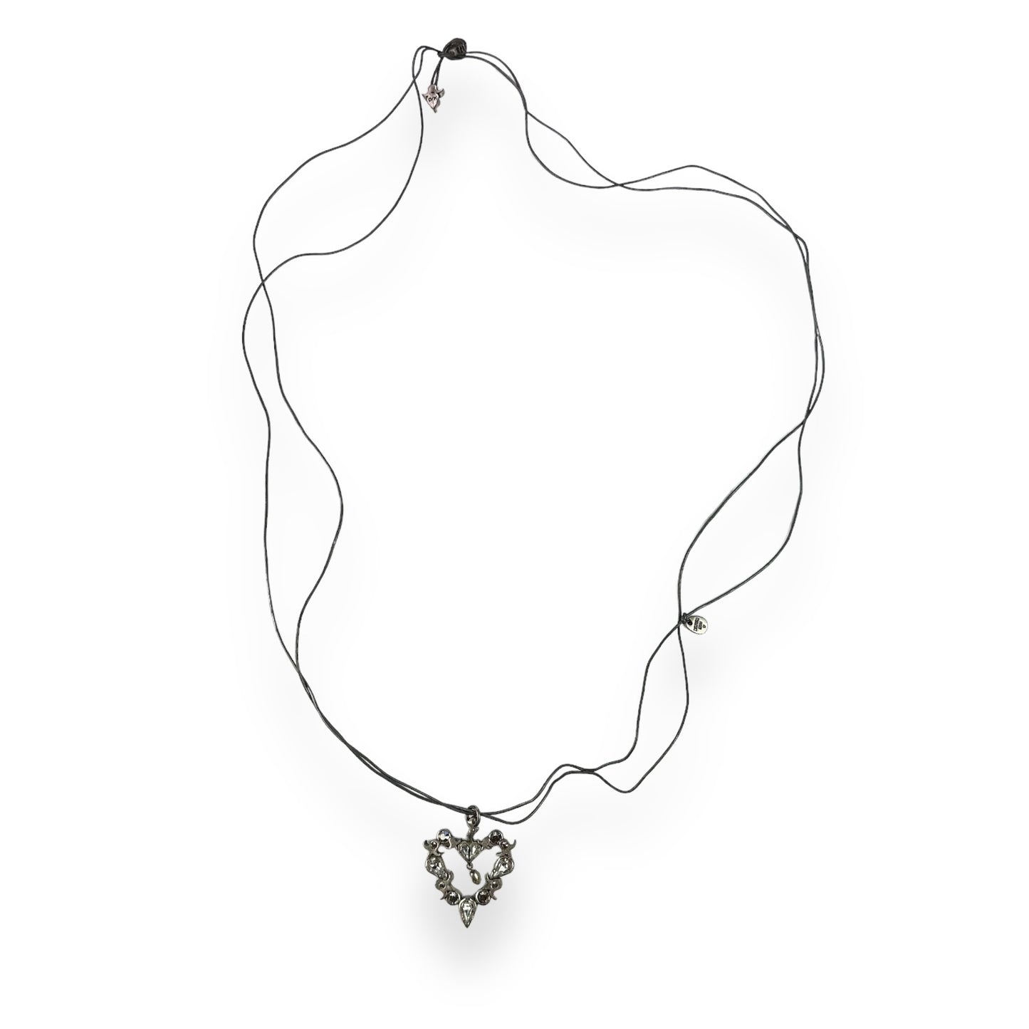 Necklace - Heart - Silvercolored