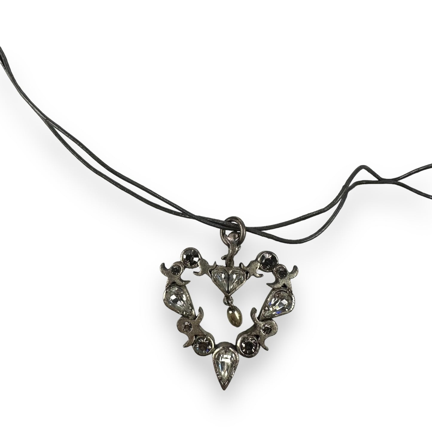 Necklace - Heart - Silvercolored