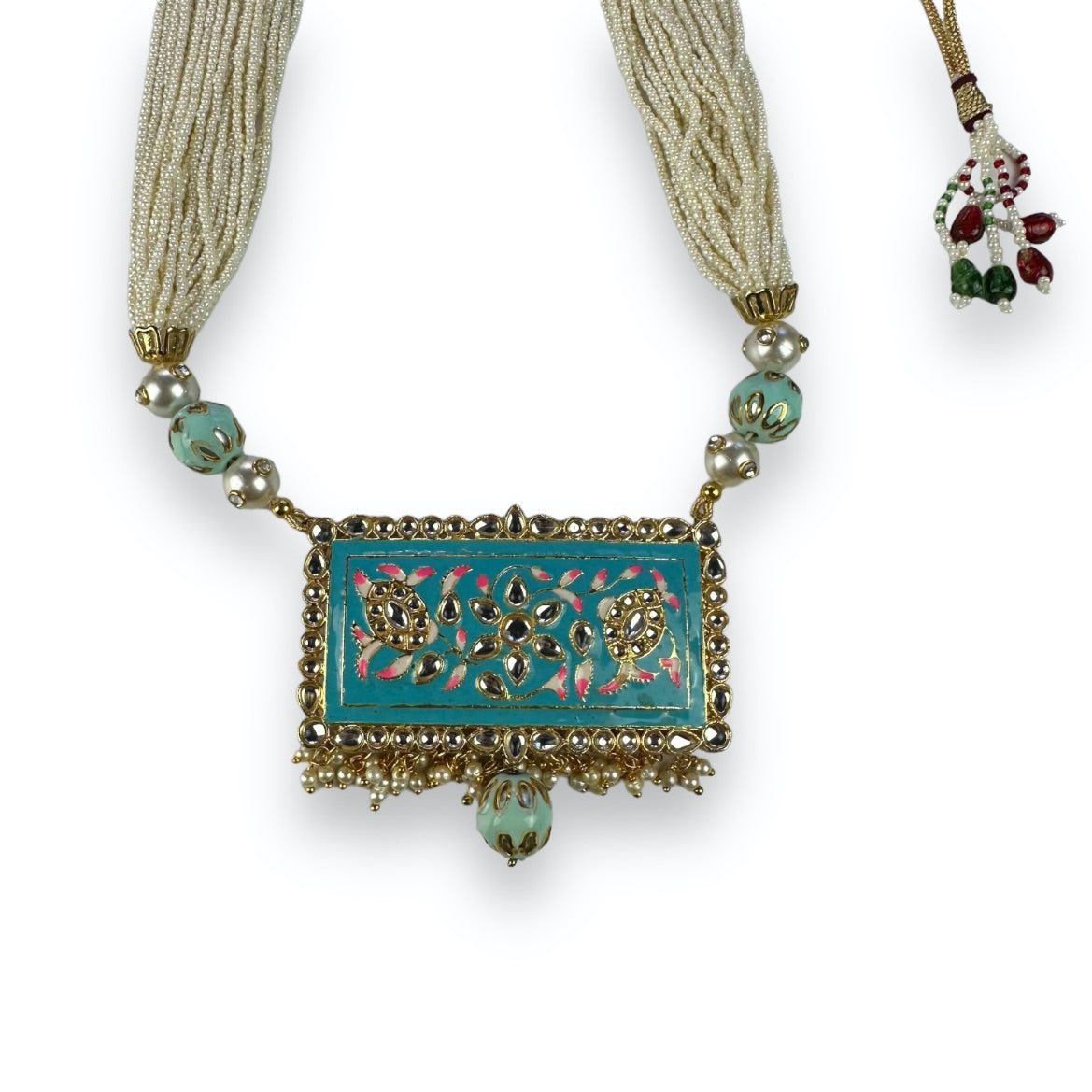 Necklace - Pearls - Turquoise