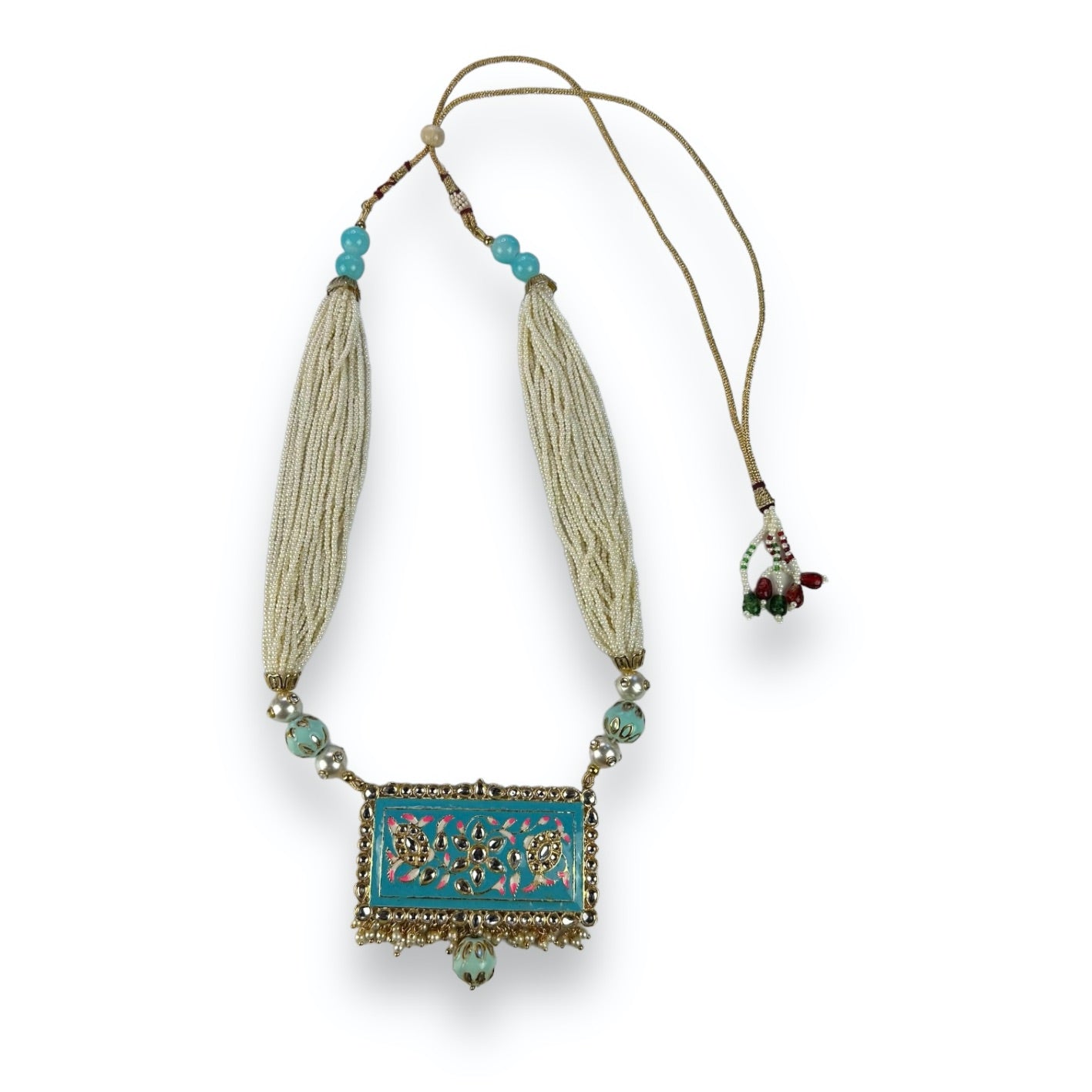Necklace - Pearls - Turquoise