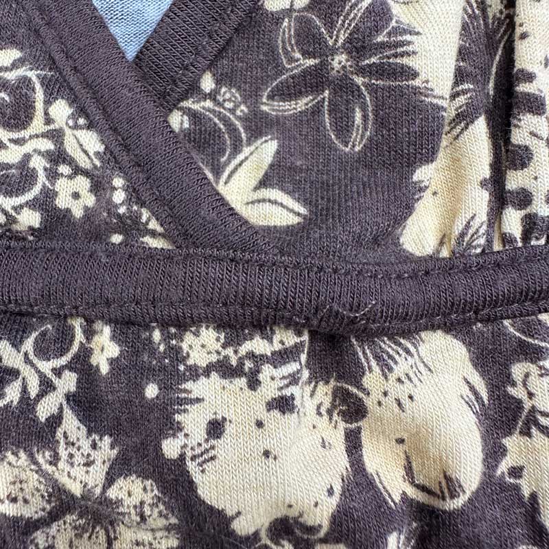 Spaghetti Strap Top - Brown - Flowers